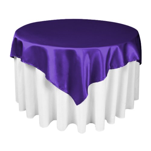 Royal Purple Satin Overlay 88"x 88"
