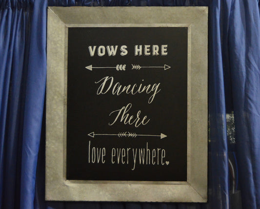 Vows Here Sign
