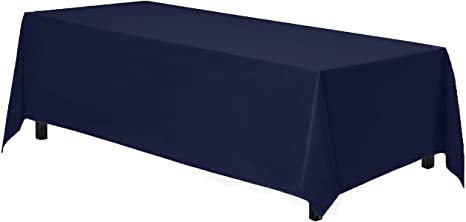Tablecloth Navy Blue rectangular 90" x 132"