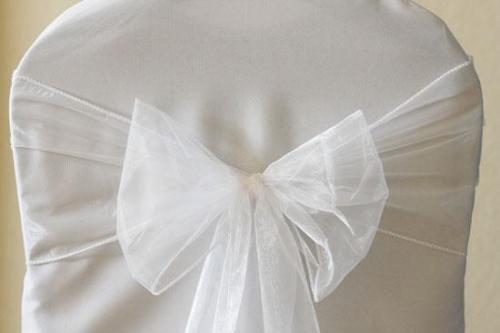 White Organza Sash