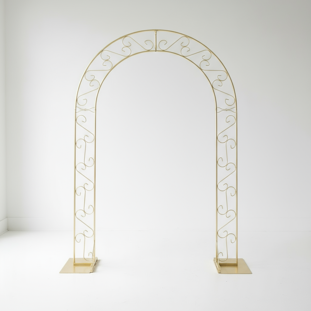 Brass Wedding Arch Undecorated