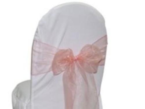 Blush Rose Gold Organza Sash