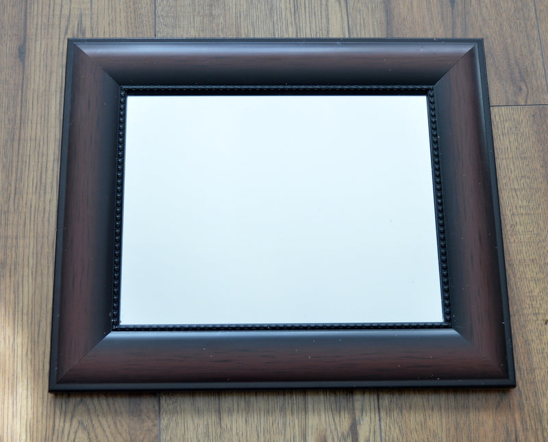 Wood framed mirror