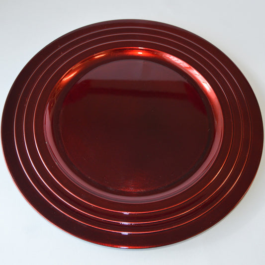 Cranberry red Charger Plate