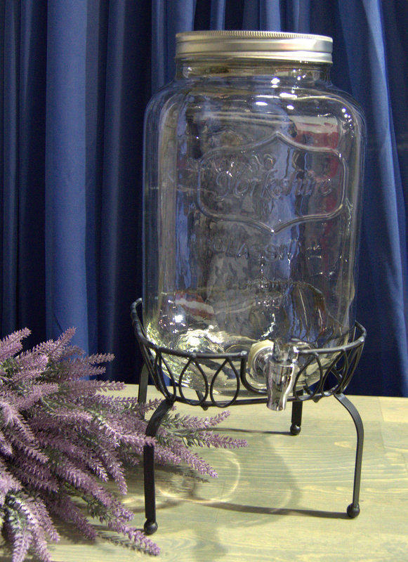 Yorkshire Beverage Dispenser on Metal Stand