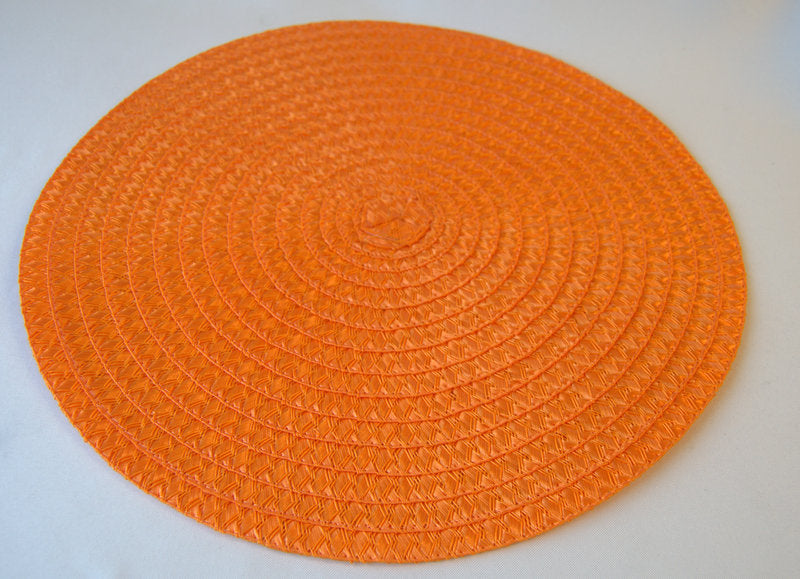 Orange Round 15" Placemat
