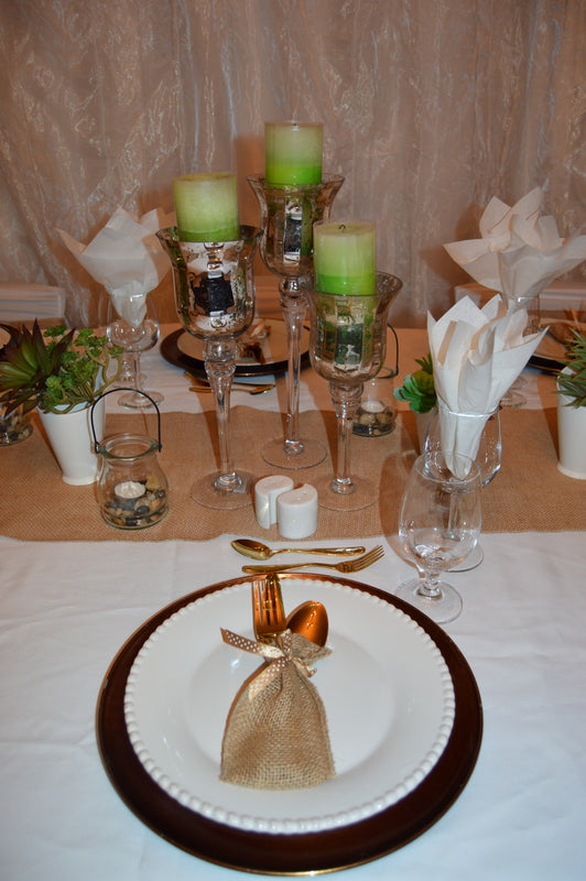 Medium Mercury Candle Holder 13"