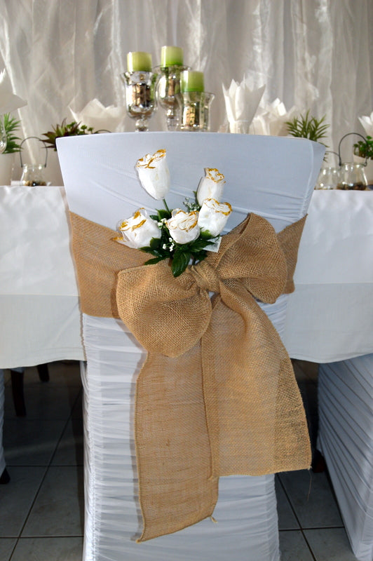 Burlap Sash