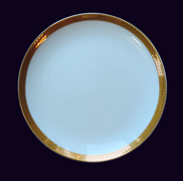 Gold Rim Dinner Plate 10"