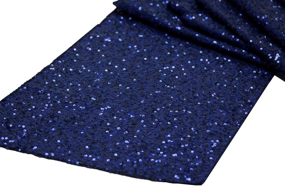 Navy Blue Glitz Sequin Runner