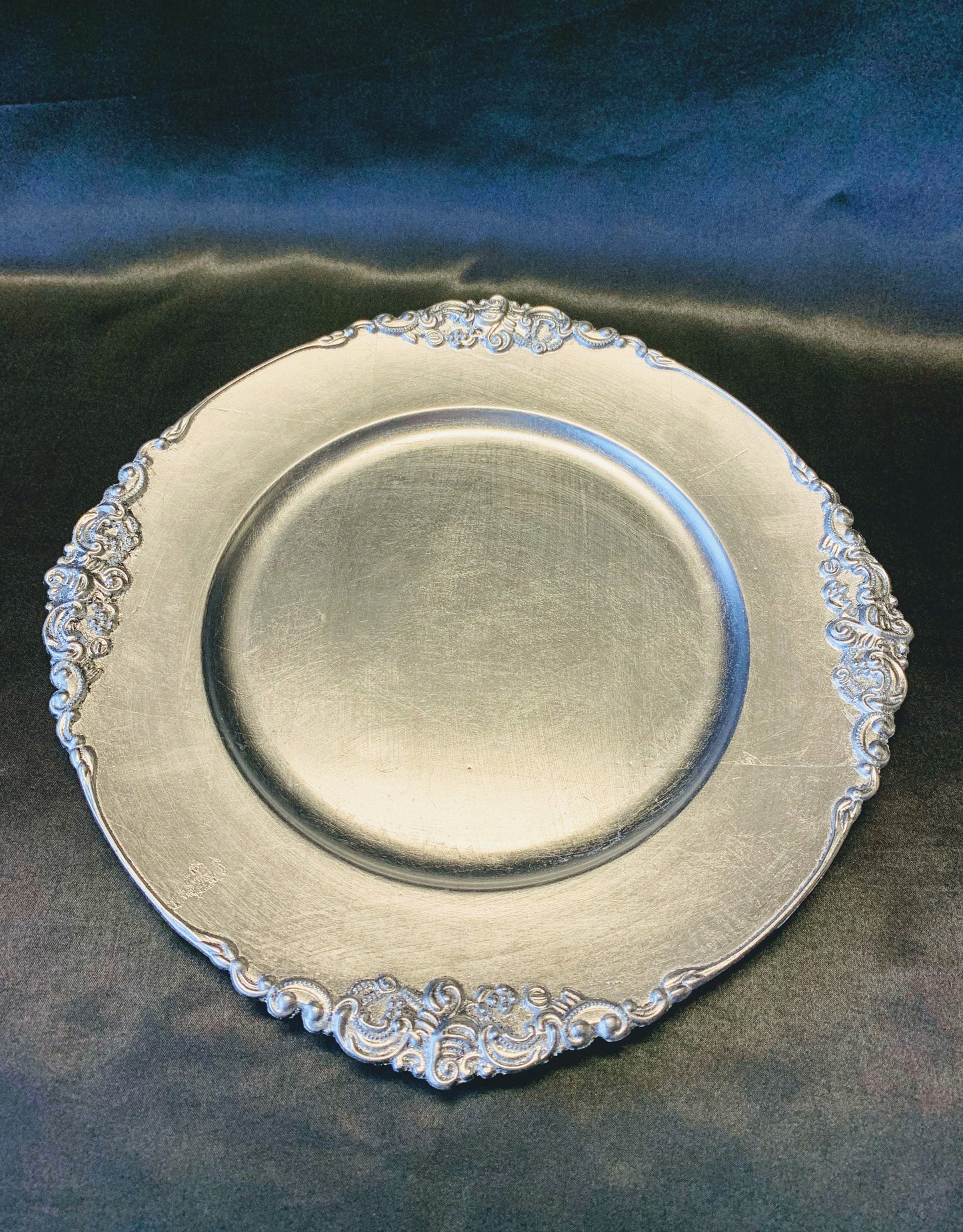 Vintage Silver Charger Plate