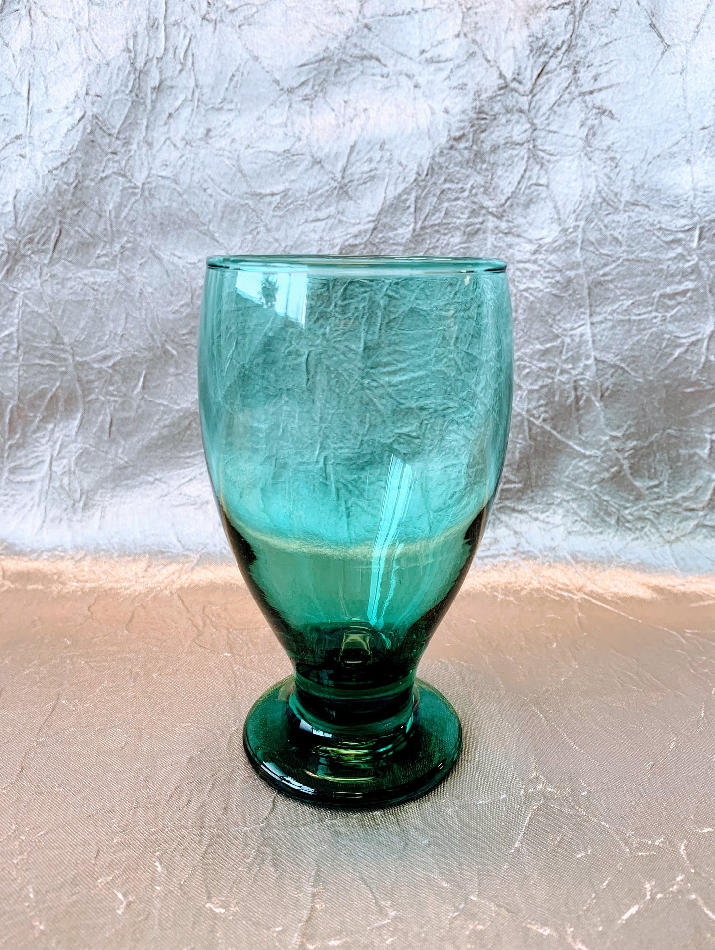 Teal Water Goblet 11 oz