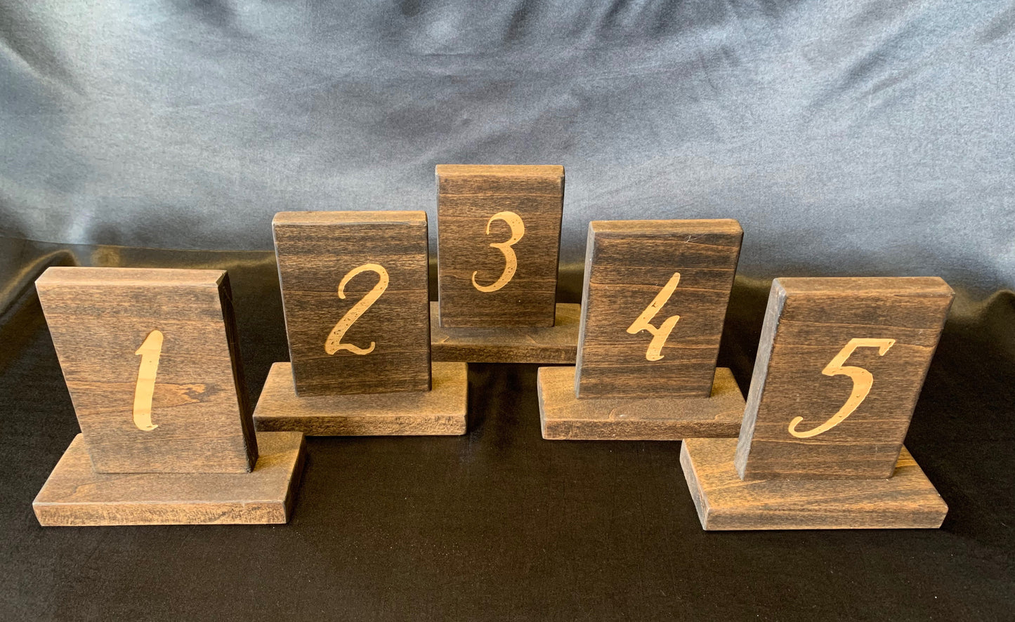 Solid Wood Table Number Set