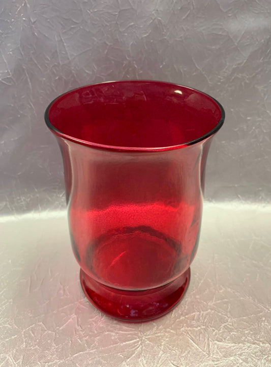 Ruby  Red Medium Vase 6.5"x 5"
