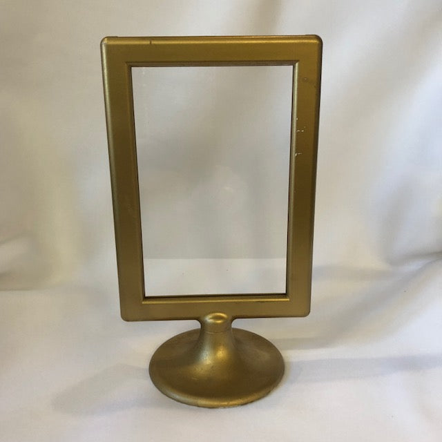 Gold Table Number Holder 8"