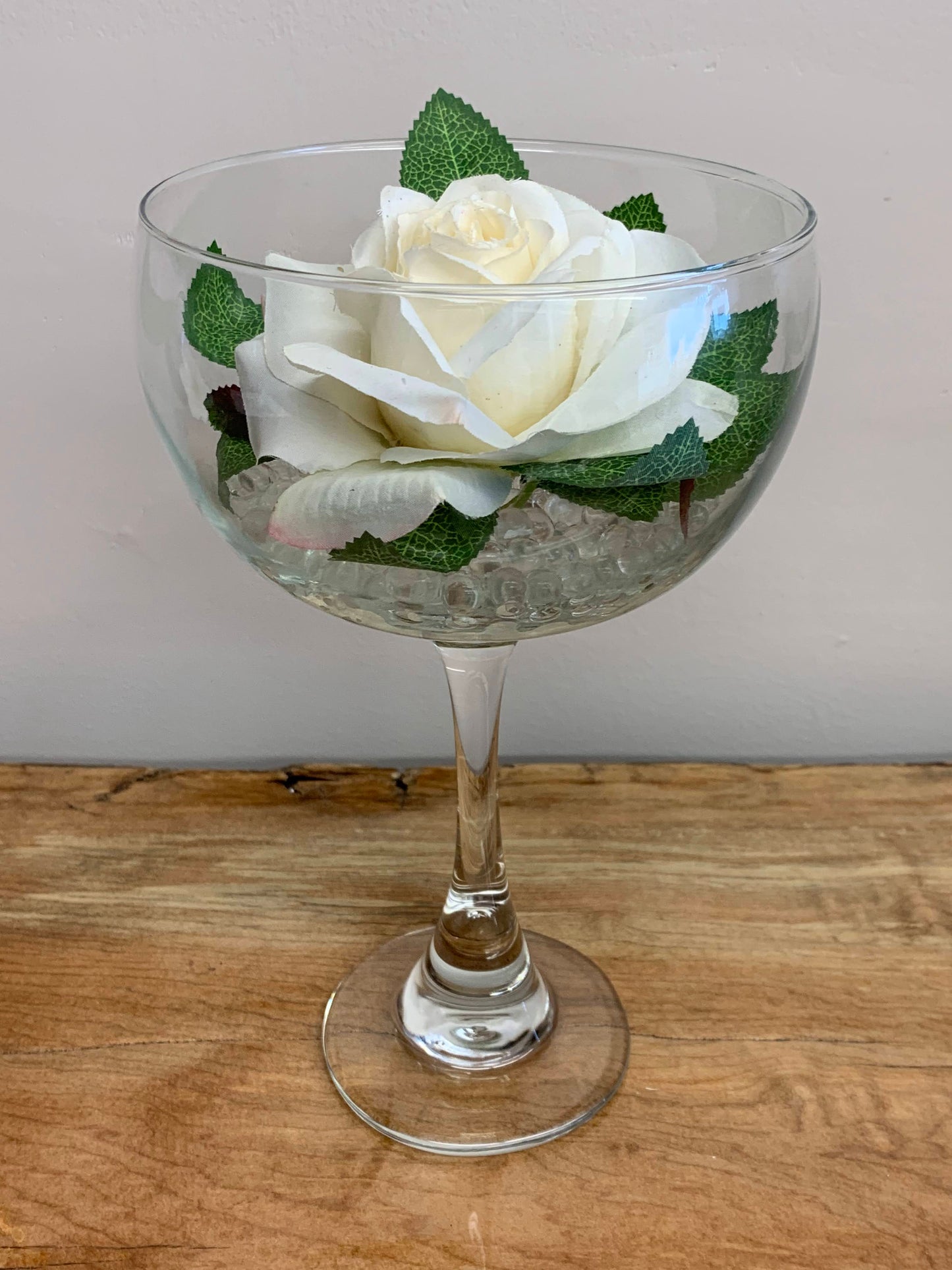 Rose Fish Bowl Centerpiece
