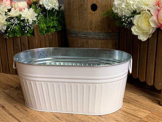 Ellipse Ice Bucket White 24"