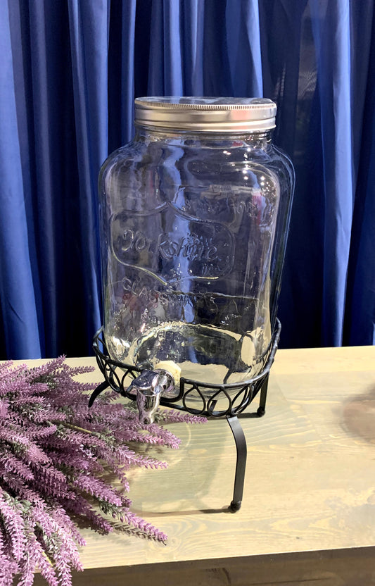 Yorkshire Beverage Dispenser on Metal Stand