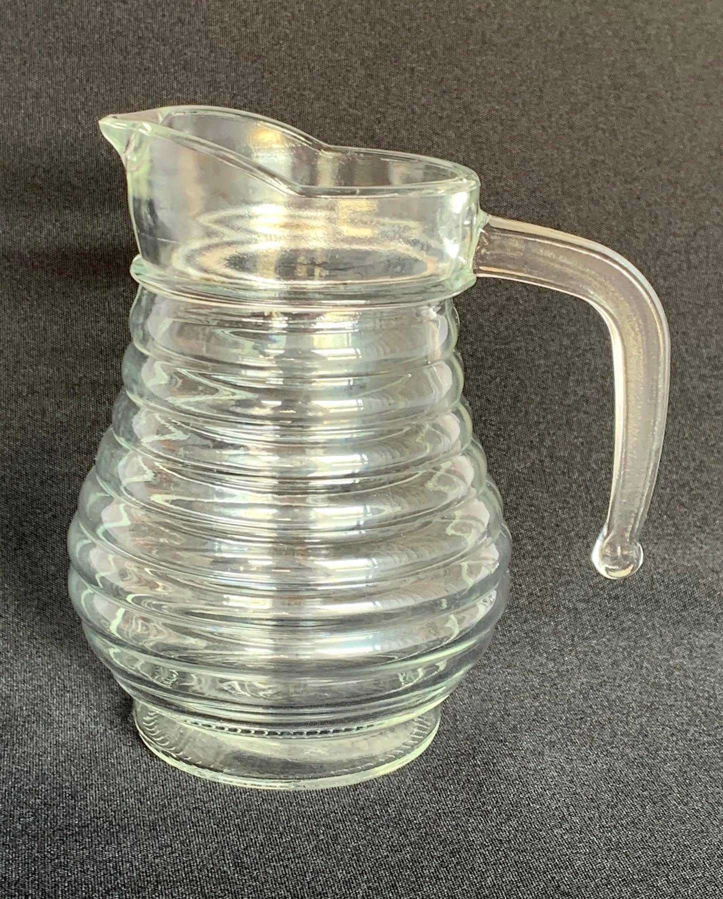 Wavy Glass Pitcher