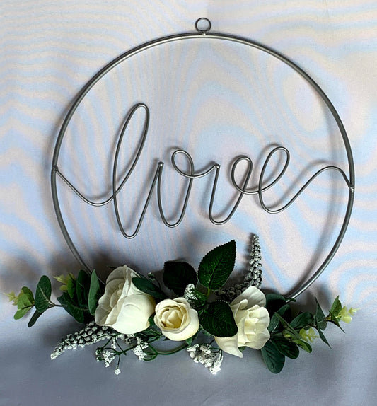 Silver Love Sign