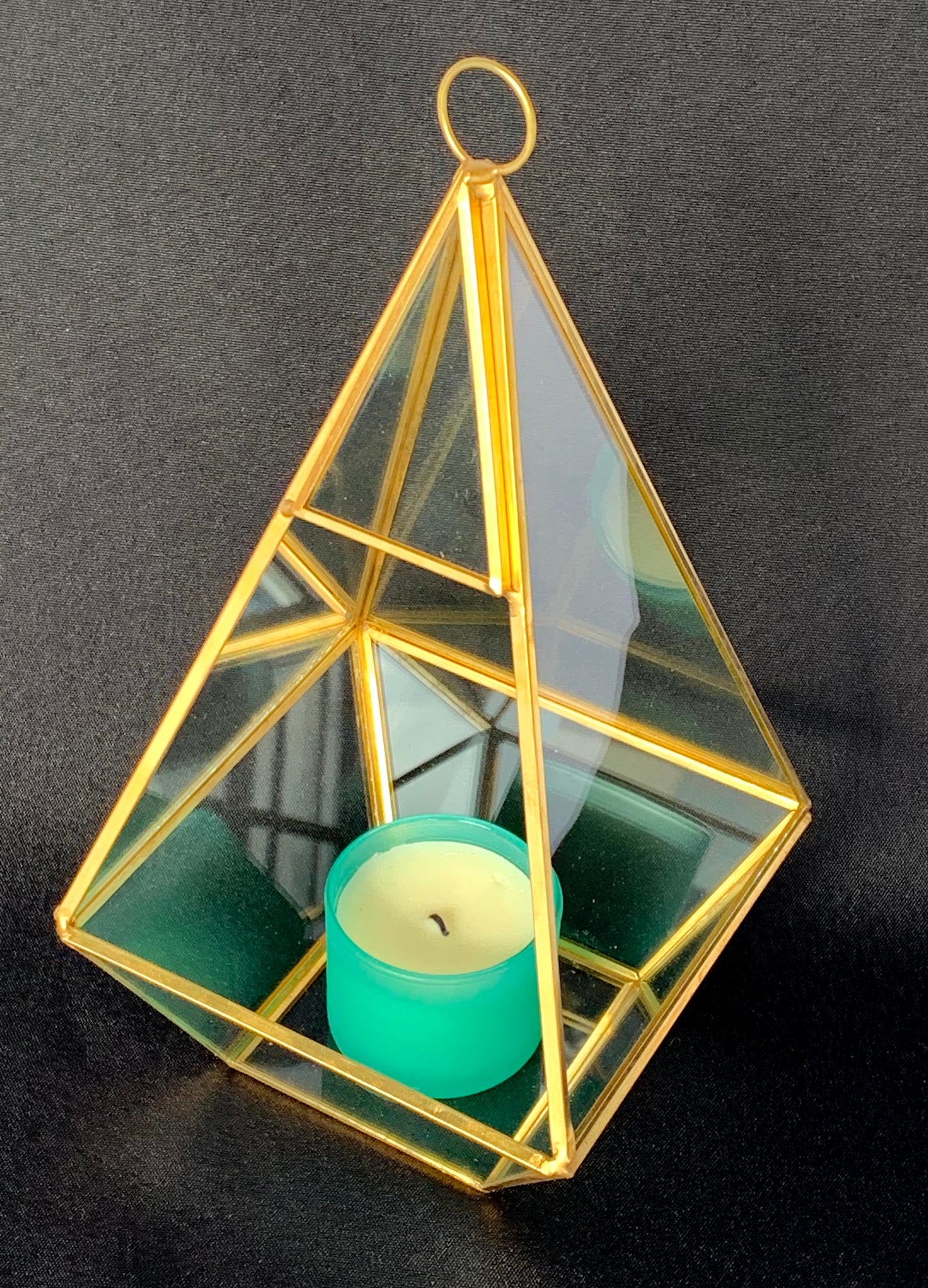 Geometric Glass Terrarium Centerpiece