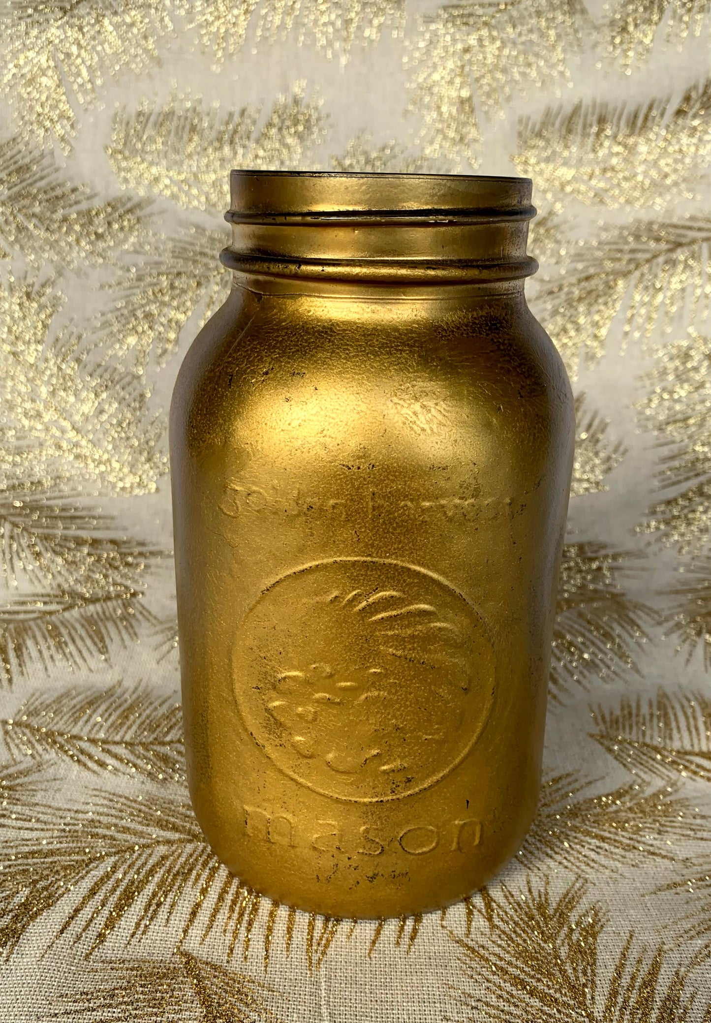 Gold Mason Jar