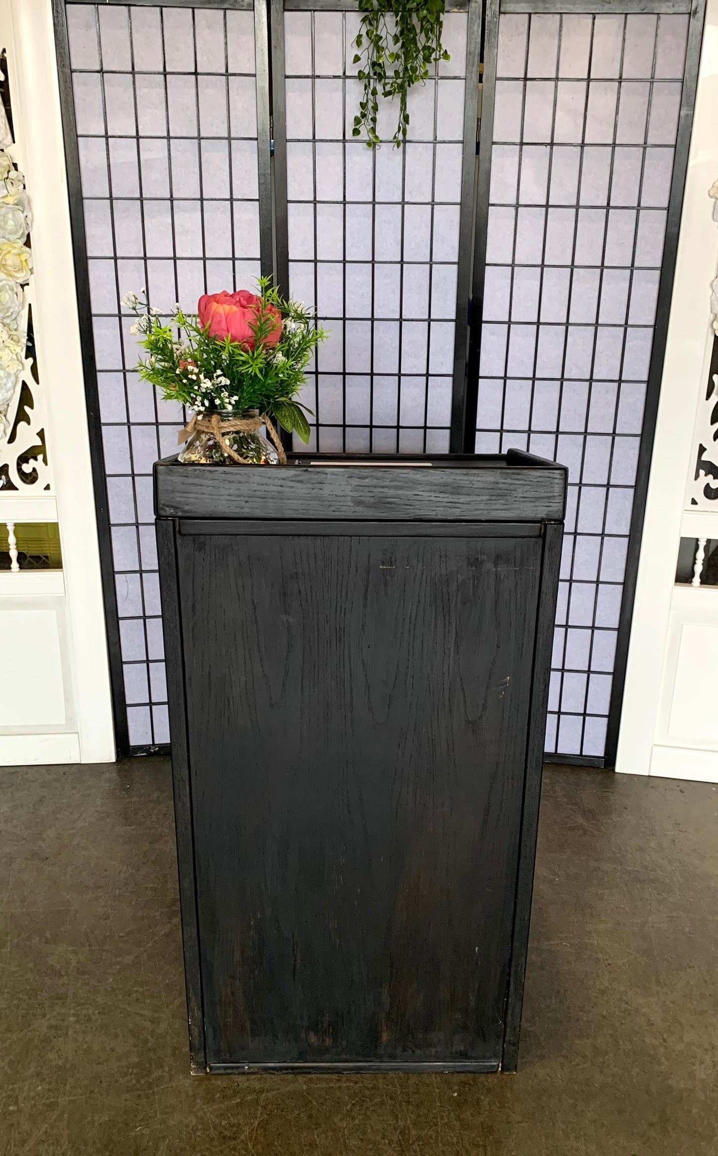 Black Wood Podium