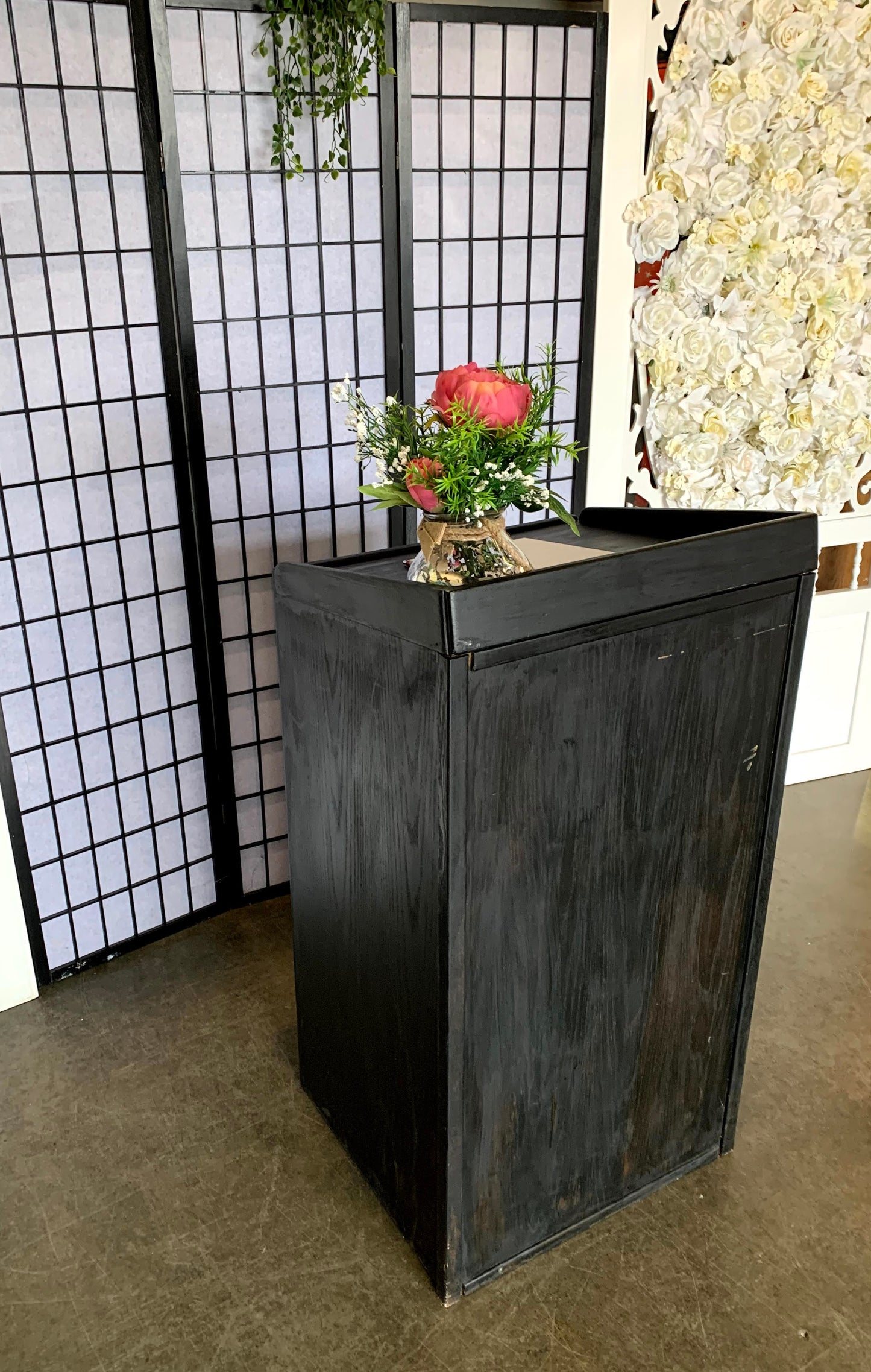 Black Wood Podium