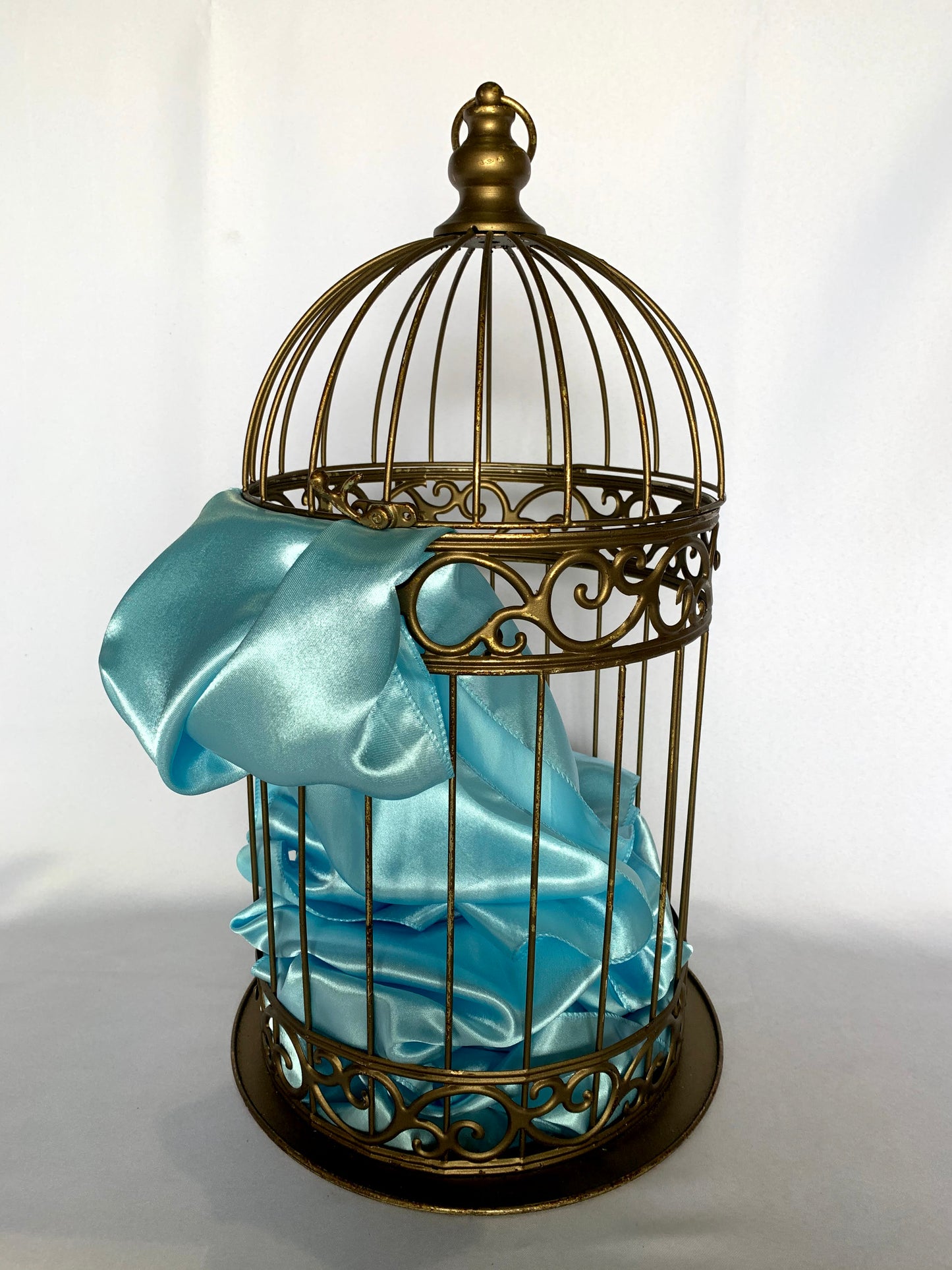 Baby Blue Satin Runner