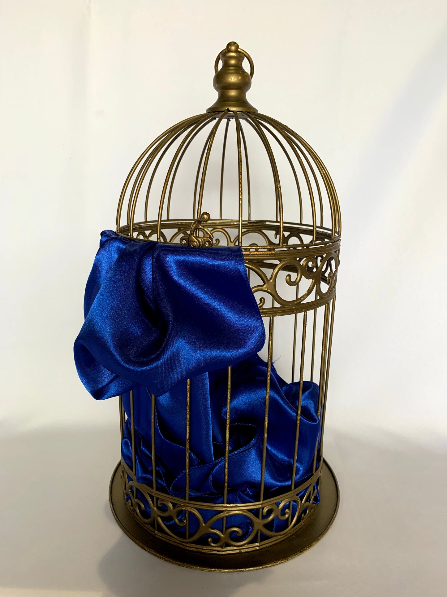 Bright Blue Satin Runner