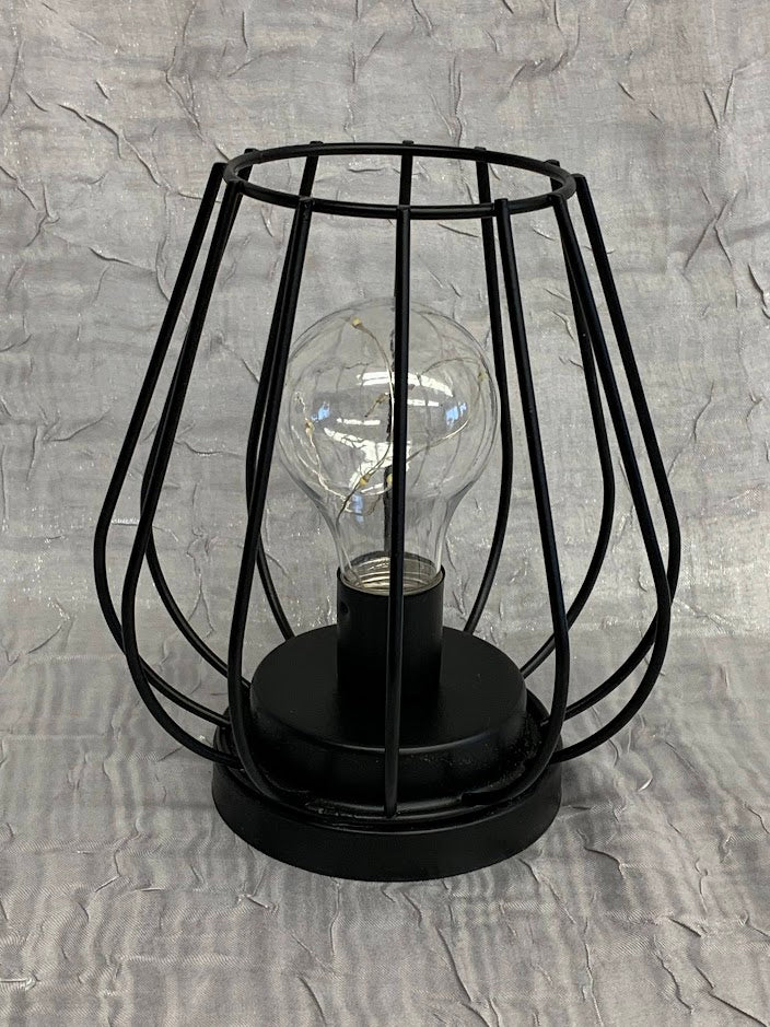 Pear shape black lantern