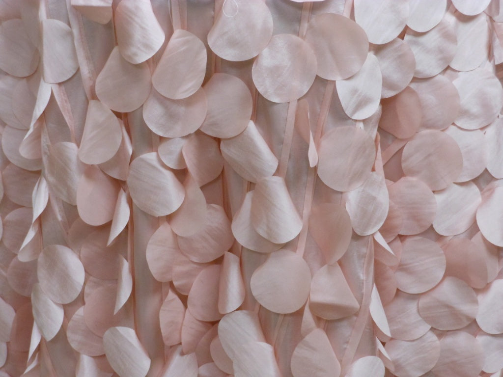 Tablecloth Peach Taffeta Petal rectangular 90" x 156"