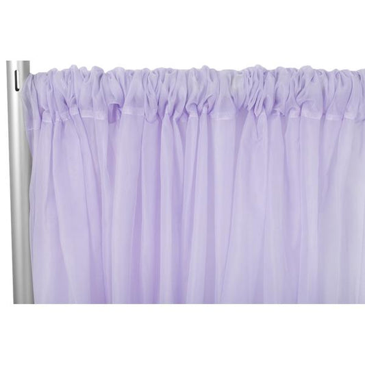 Backdrop Lilac Sheer Curtain 12'