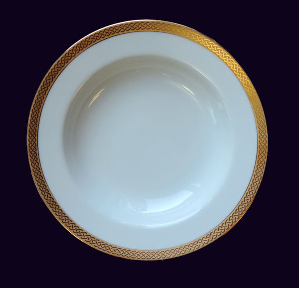 Gold Rim Soup Bowl