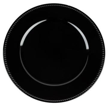 Black Charger Plate