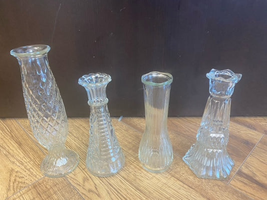 Bud vase  Vintage  Glass vase variety set