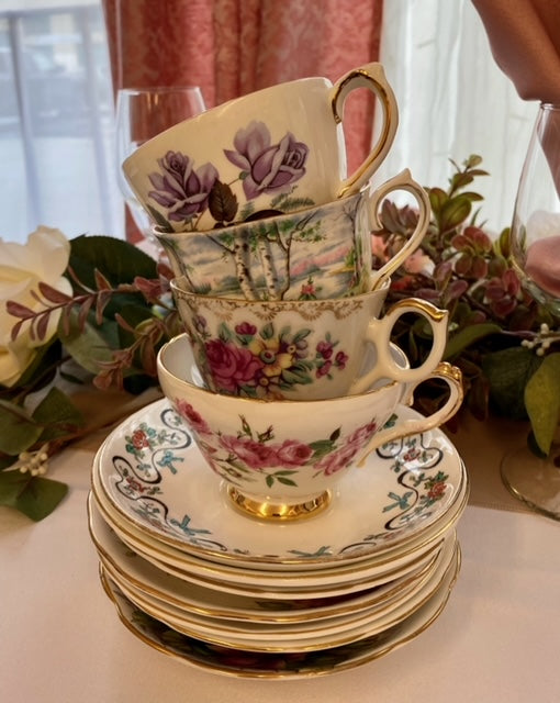 High Tea Cup and Saucers Assorted