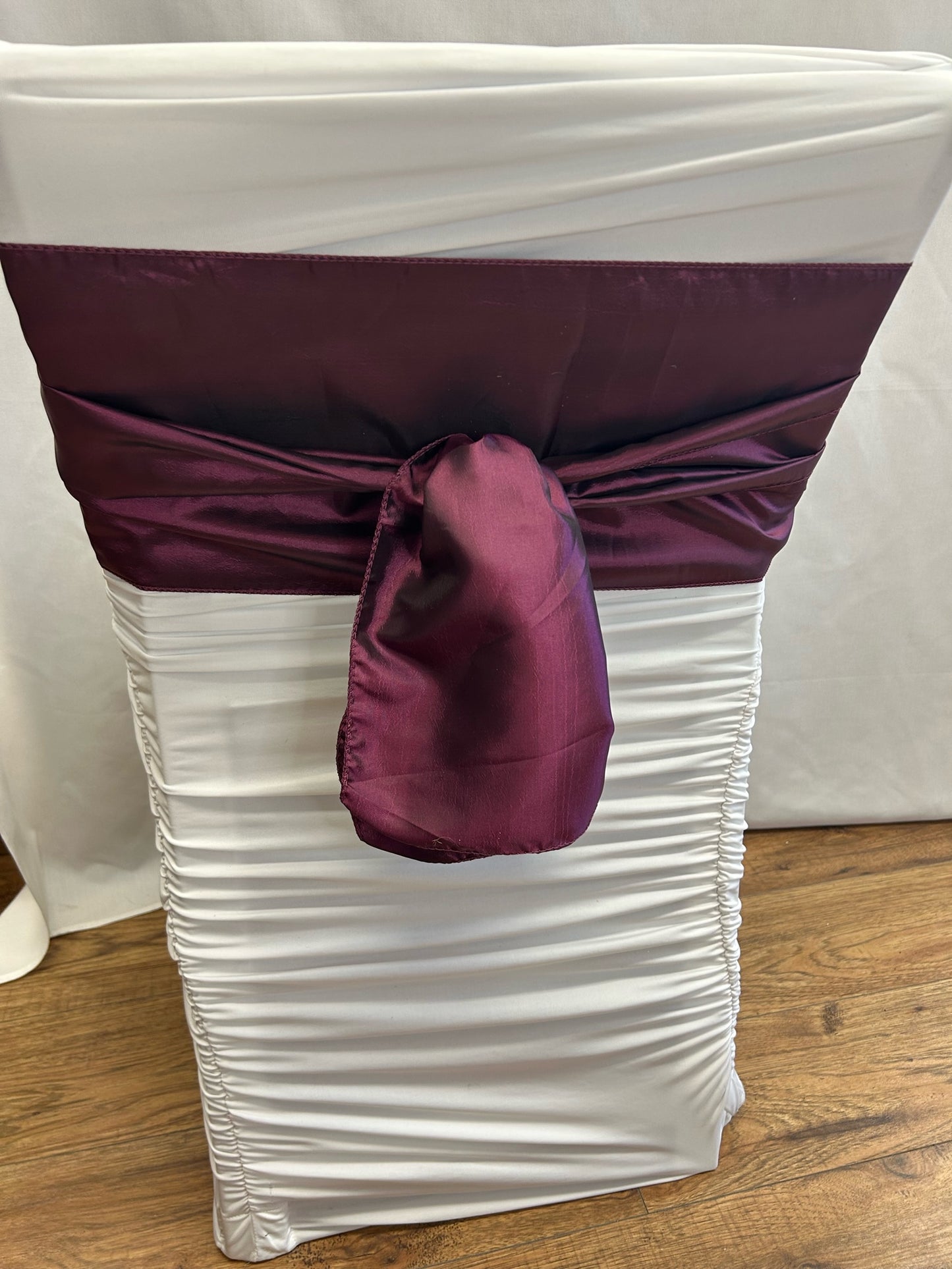 Eggplant Taffeta Sash