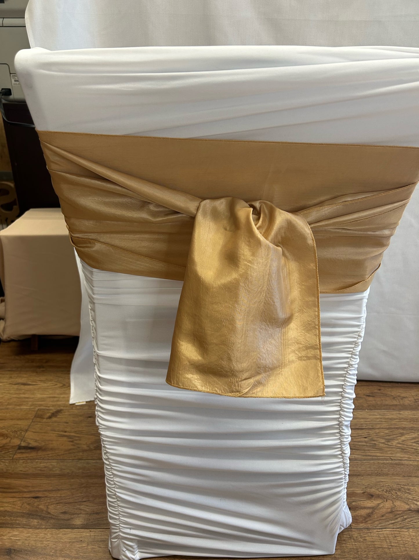 Bright Gold Taffeta Sash