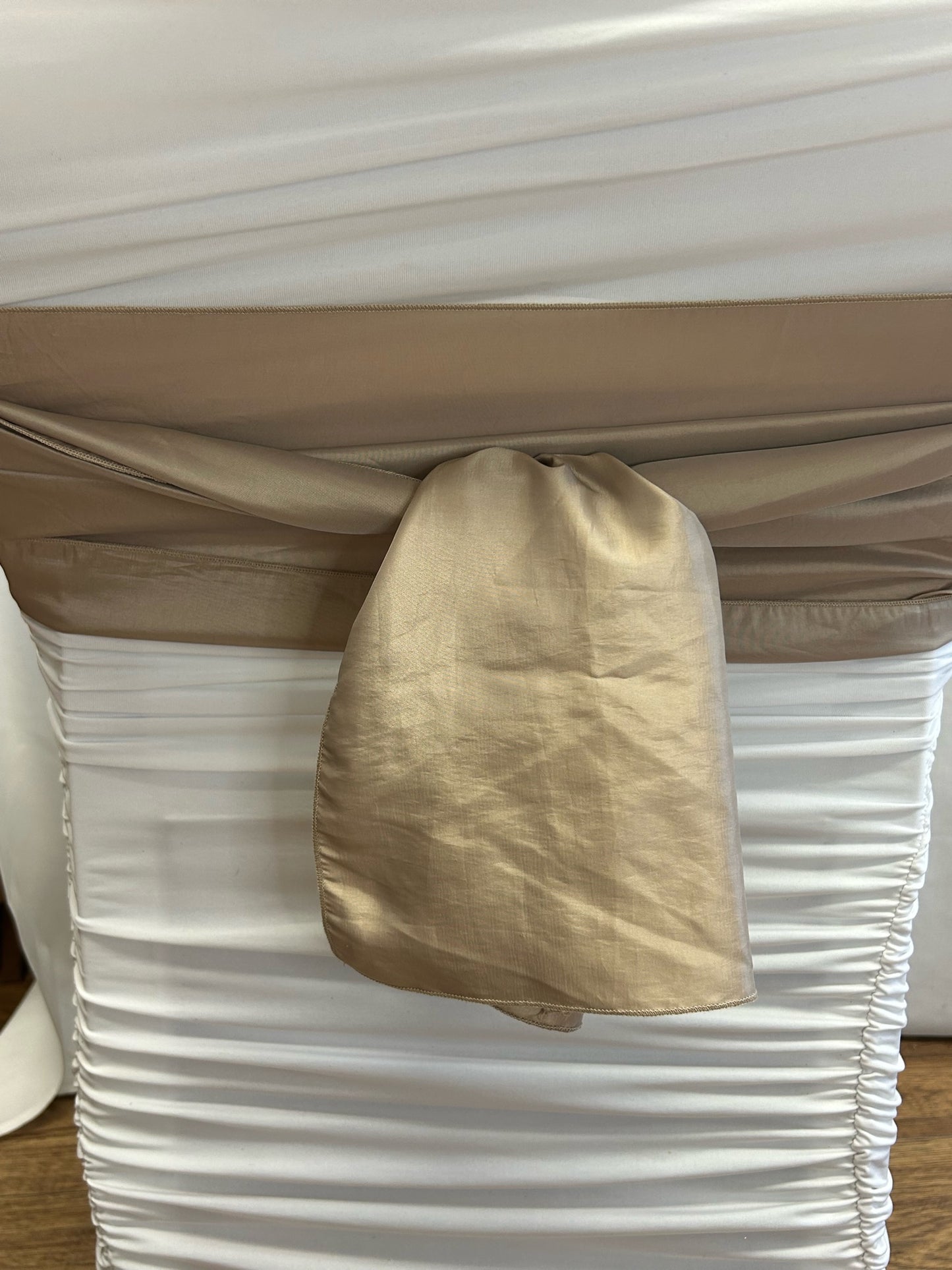Champagne Gold Taffeta Sash