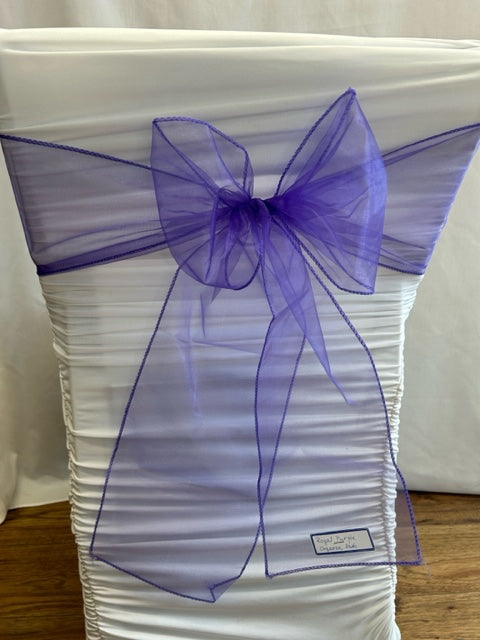 Royal Purple Organza Sash