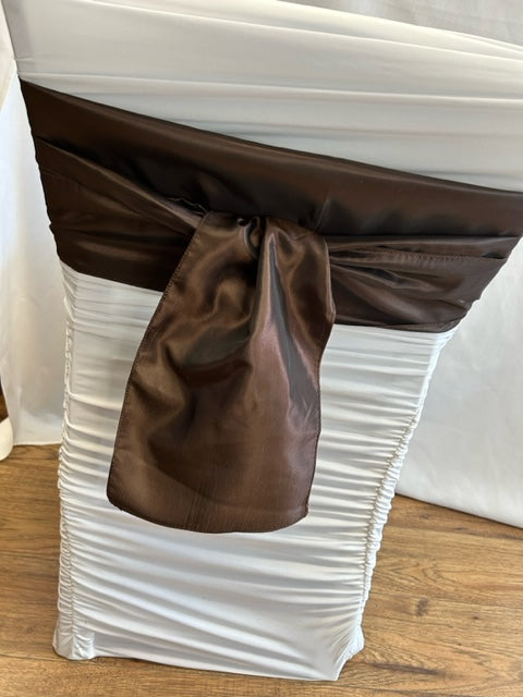 Brown Taffeta Sash