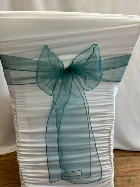 Ocean Green Organza Sash