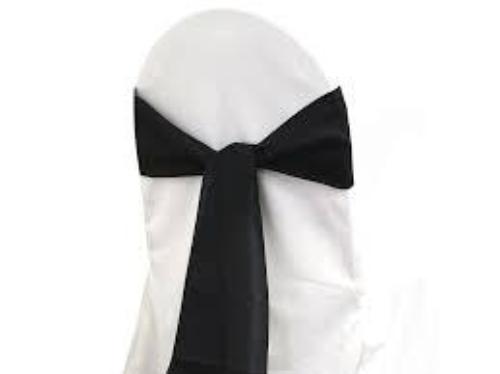 Black Polyester Sash