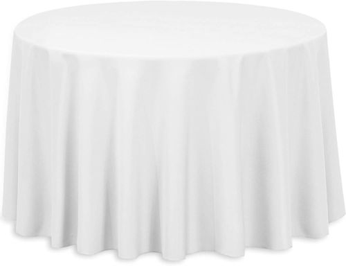 Tablecloth White Round 108"