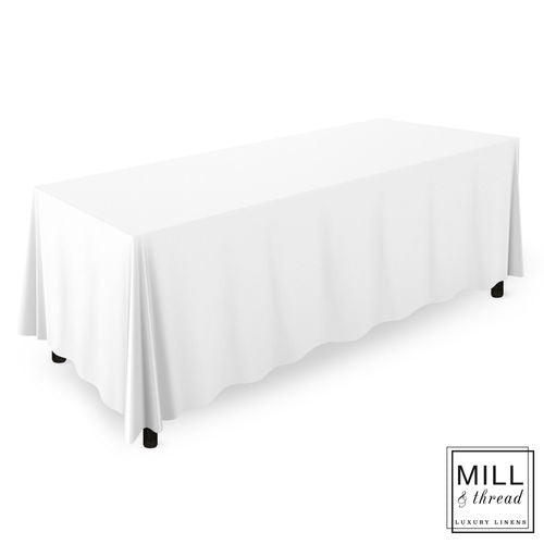 Tablecloth White Rectangular 90" x 156"