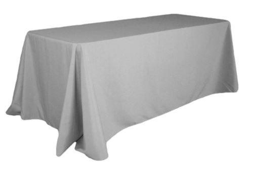 Tablecloth Silver Rectangular 90" x 132"