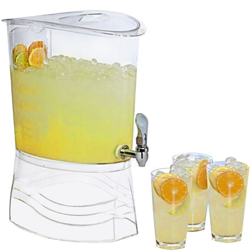 Plastic Beverage Dispenser Oval with infuser 11 L