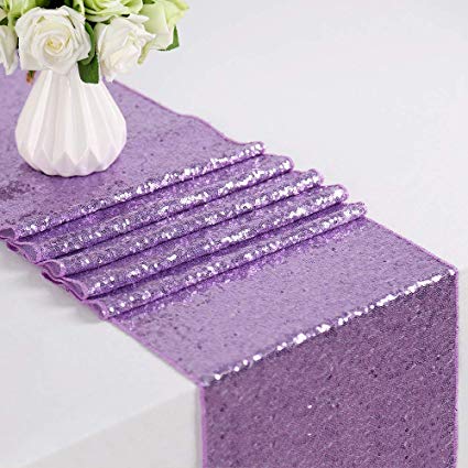 Light Purple Glitz Sequin Runner