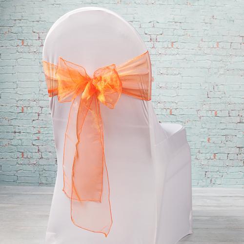 Orange Organza Sash